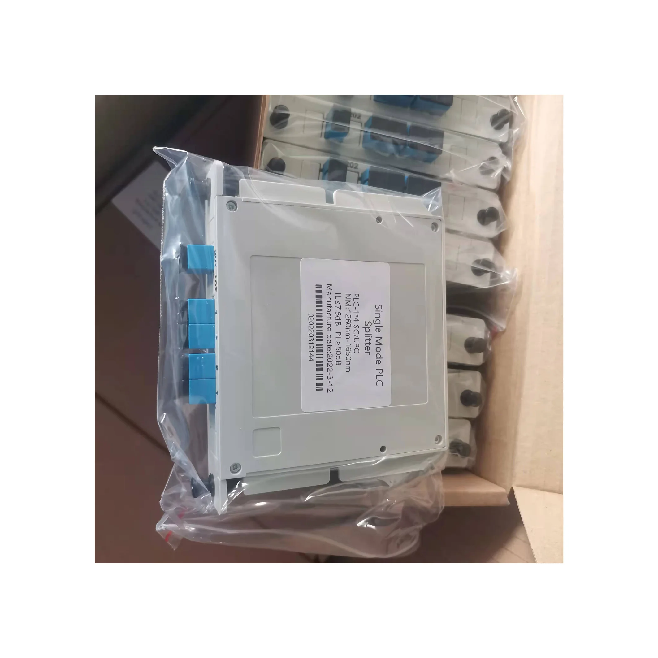 1x4 1x8 1x16 1x32 1x64  cassette plc splitter SC/UPC APC Fiber PLC Splitter Box With Insert Type
