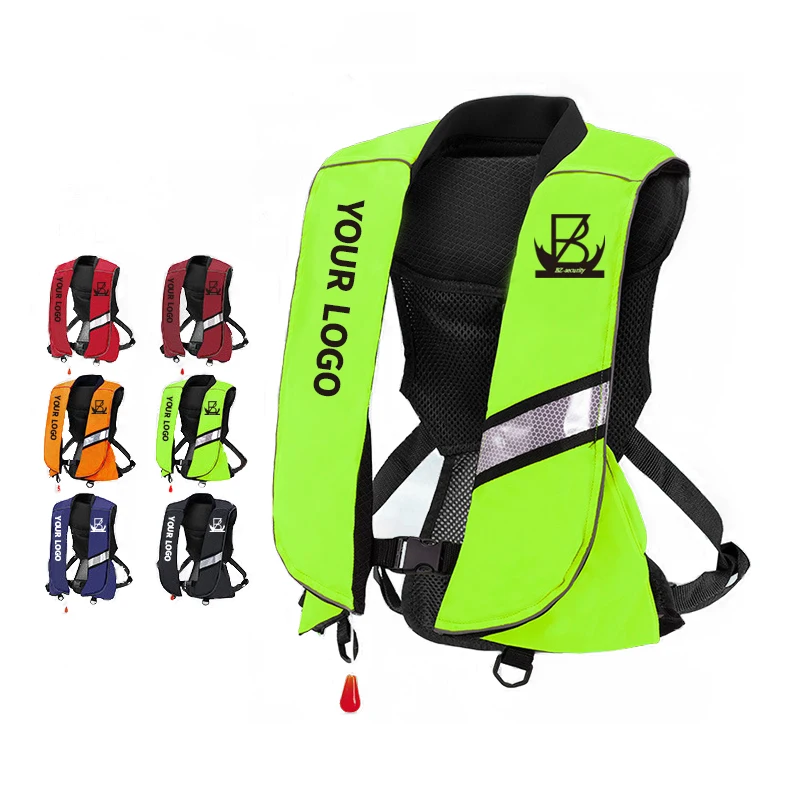 Factory High Buoyancy Manual Inflatable Oxford Life Jacket Vest