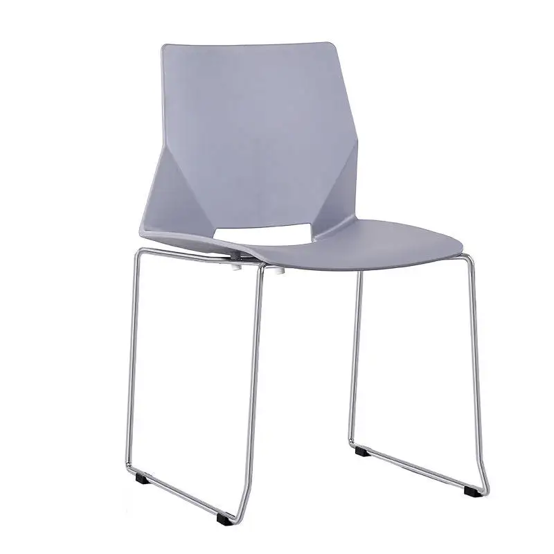 Low Price Modern Stackable Meeting Room Furniture Reliable Back Plastic Metal Leg Office Meeting Chair