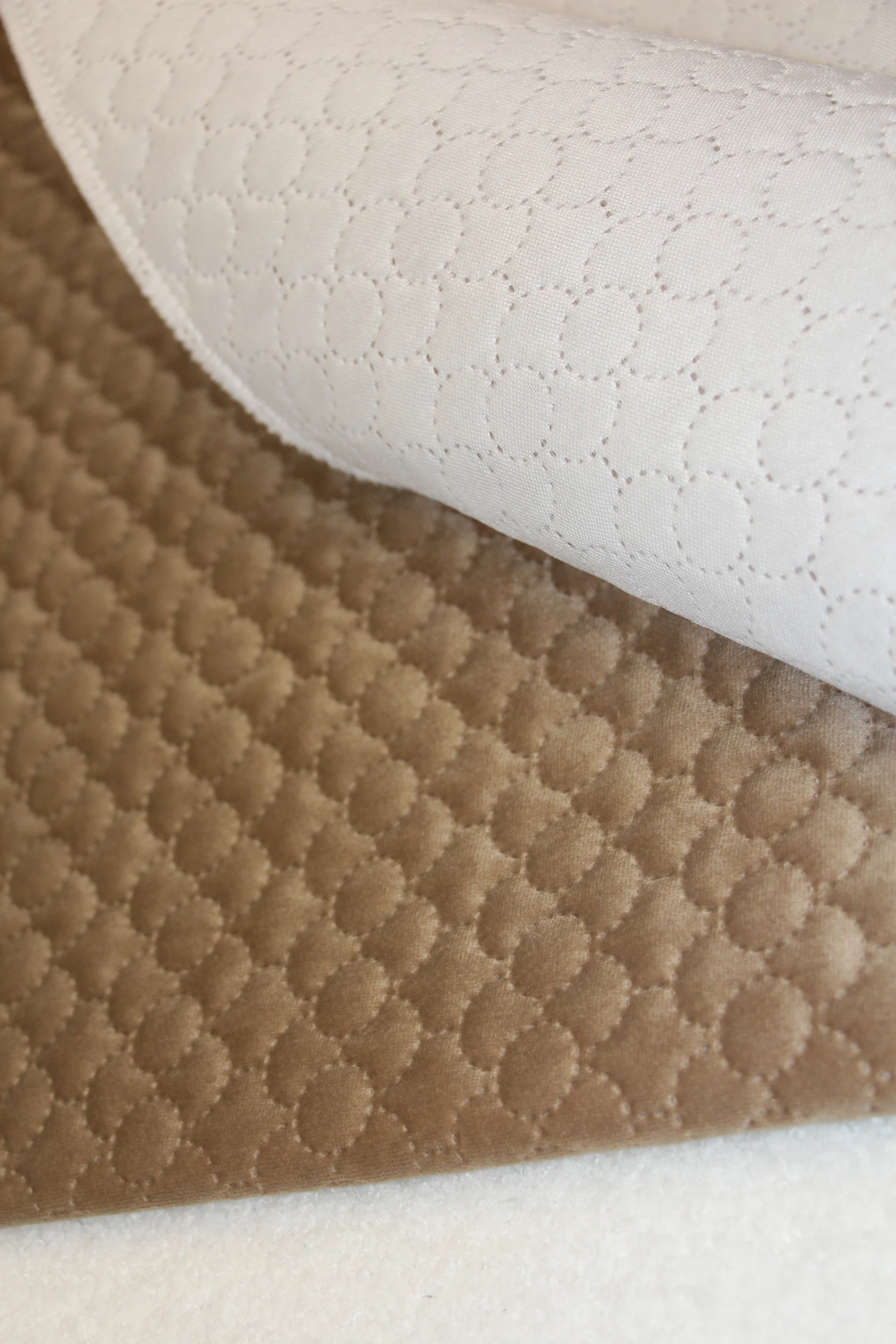 100% polyester high quality  holland velvet quilted sofa fabric for mattress