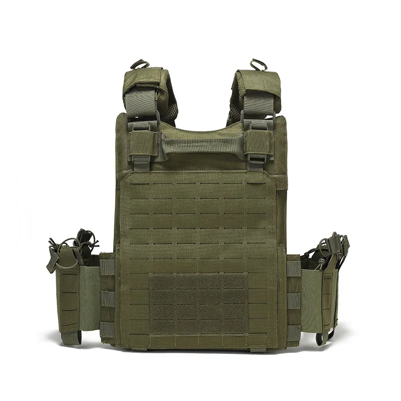 Quick Release Tactical Vest Plate Holder Laser Cut Molle System 1000 Nylon Security Tactical Vest