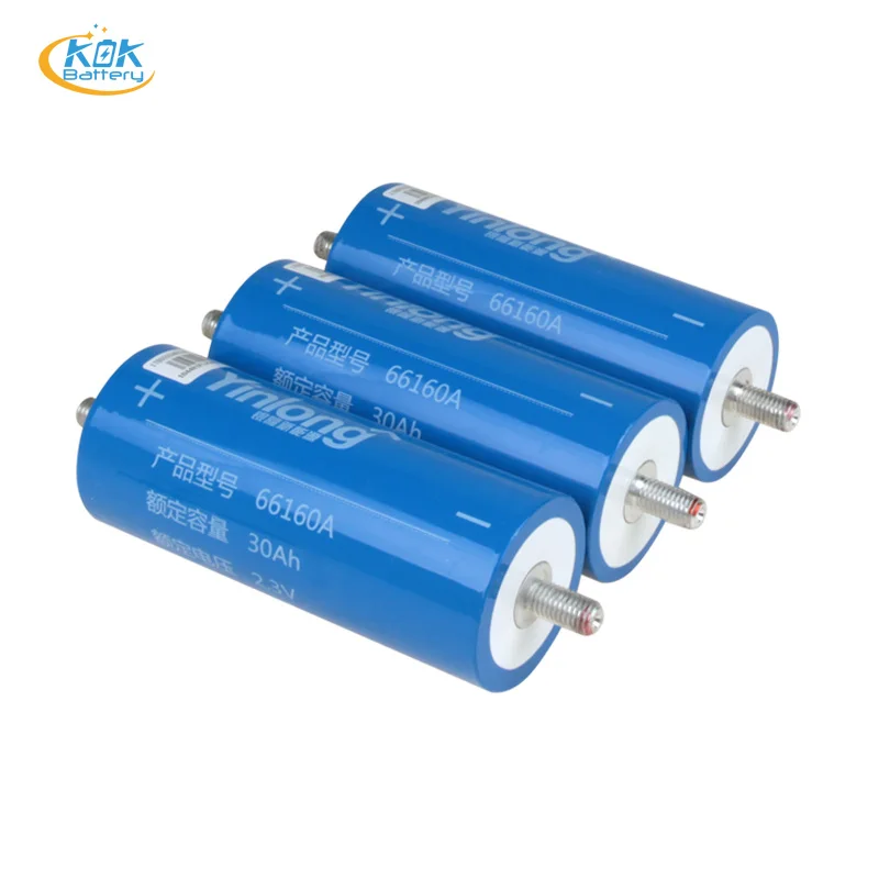 KOK POWER LTO Lithium Titanate Oxide  2.4V 30Ah 66160A Yinlong Battery Cell