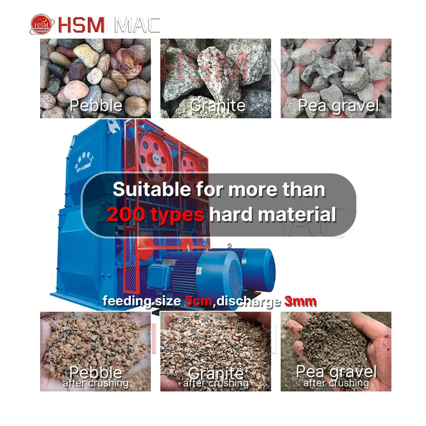 HSM New Type Four Roller Crusher Dolomite Crusher 4 Roller for Sand Making Machine