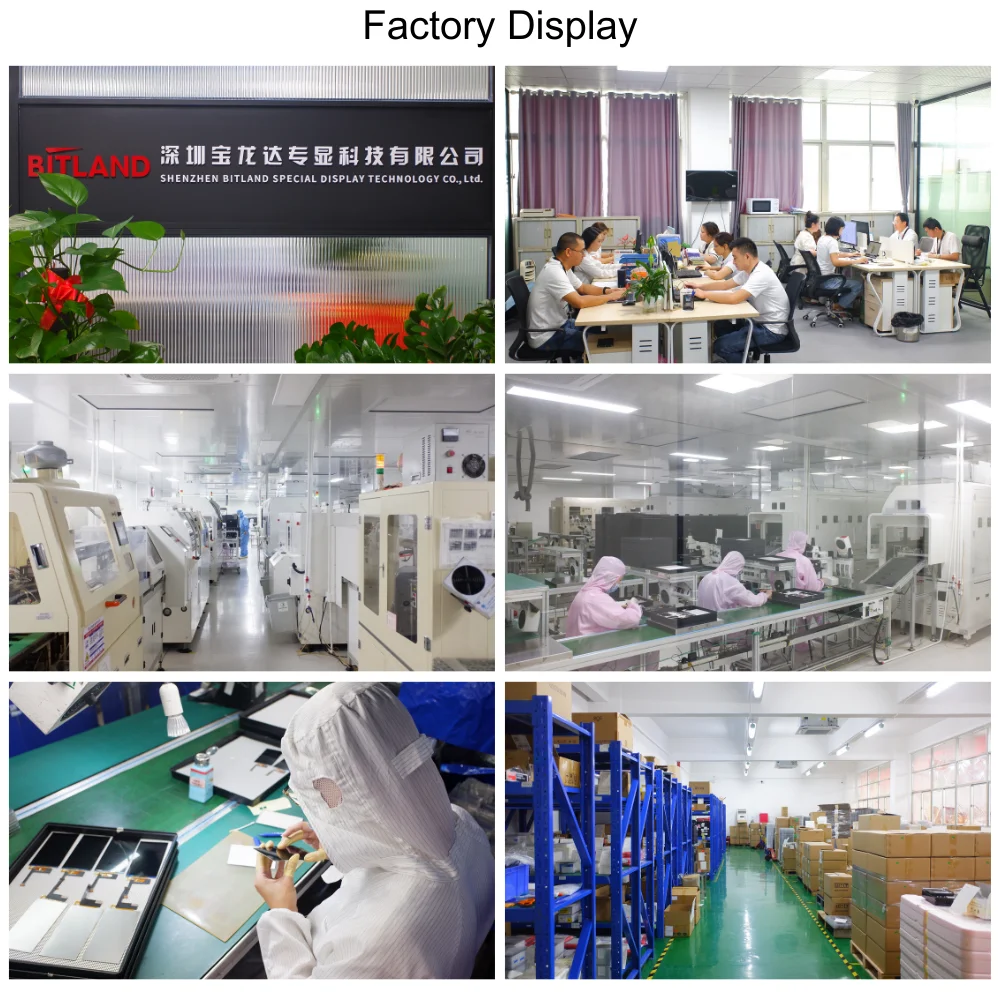 Bitland High Performance 1024*600 7 Inch LCD Display Module with 40pin FPC Parallel 24bit LVDS and MIPI Interfaces