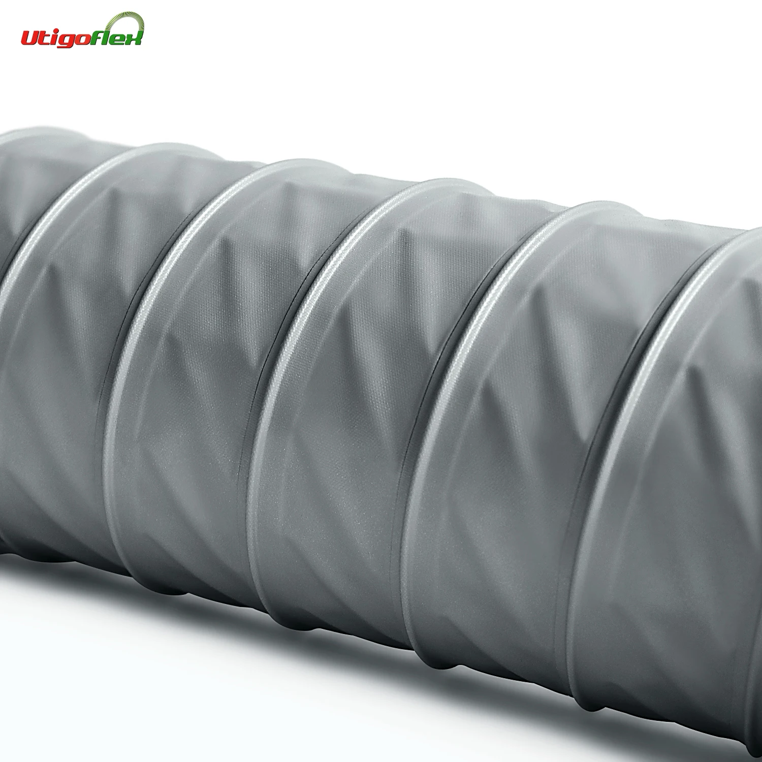 Flexible PVC Coated Polyester Fabric Heat Retardant Air Duct Pipe Hose