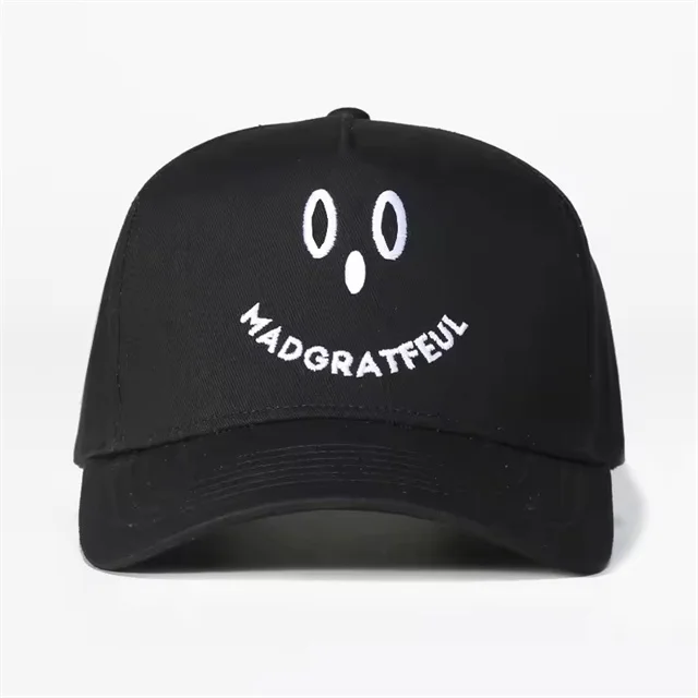 Funny Cotton Cat Cap Wholesale New Arrival Lovely smile face Sports Caps On Sale  two tone baseball cap
