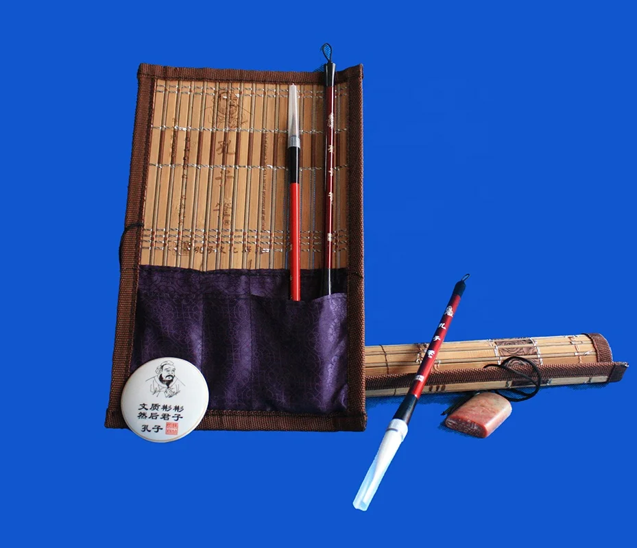 Hardcover Edition B1 Chinese Calligraphy Brushes Different Size Brushes Sets For Students Chinese Calligraphy Brush Set