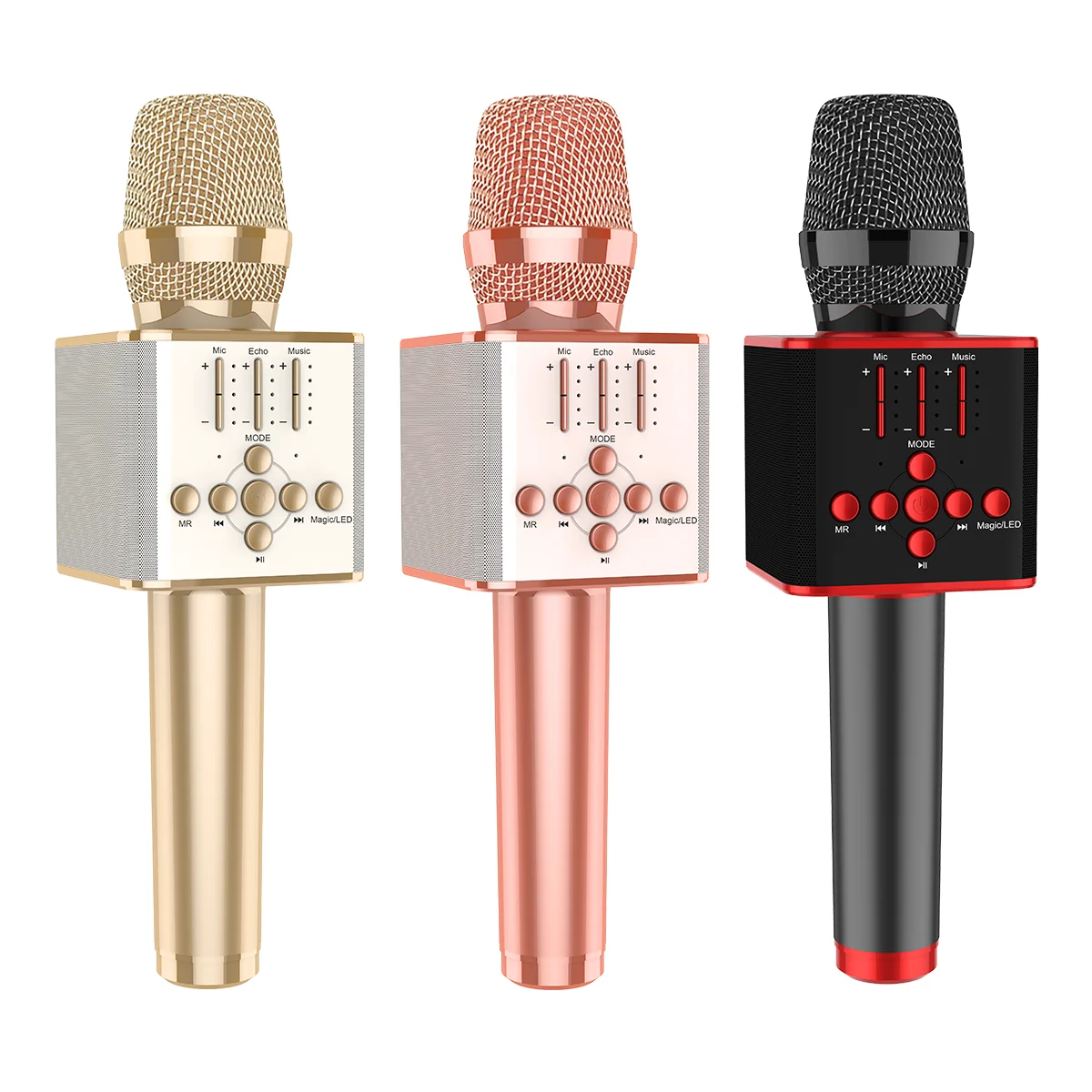 Новый дизайн дома KTV Inalambrico USB микрофон динамик беспроводной караоке микрофон BT караоке эхо Поющий микрофон