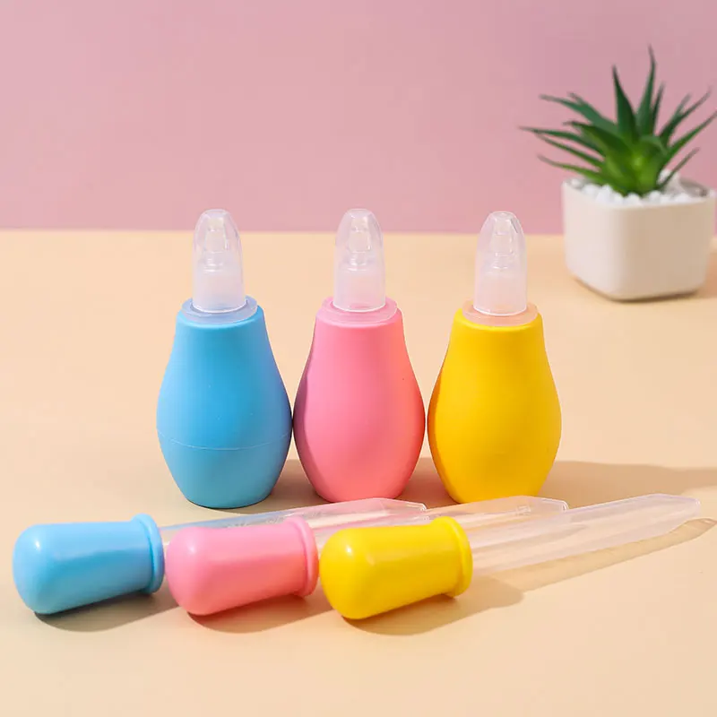 BPA free kids hygiene set manual baby nasal aspirator medicine drop baby care kit