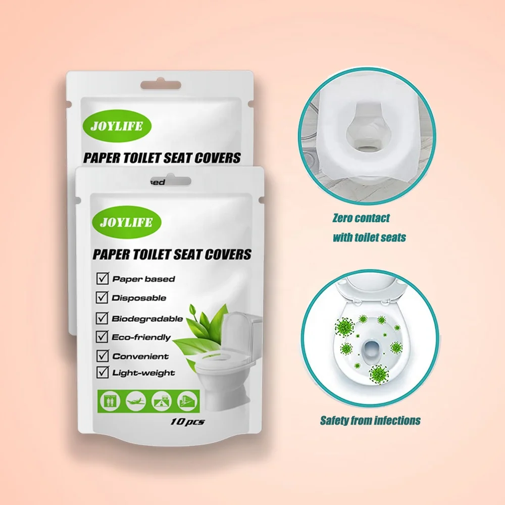 Wholesale Travel Disposable Water Soluble Toilet Seat Cover Paper