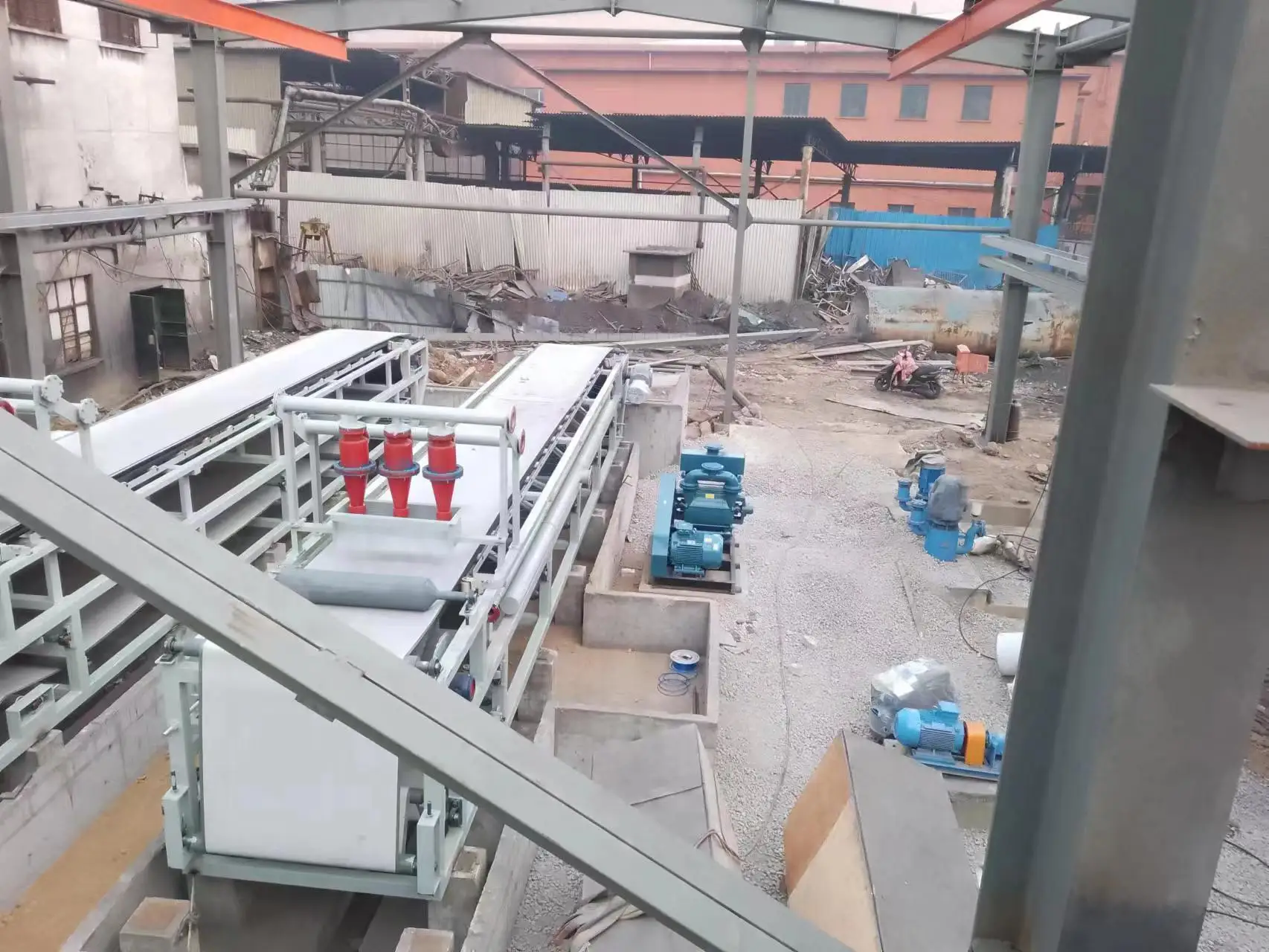 Mineral processing sludge separator belt vacuum filter press equipment