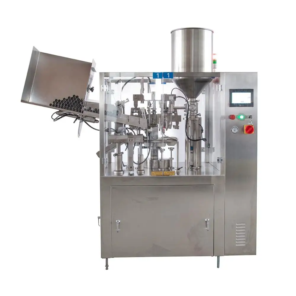 Automatic toothpaste aluminum tube filling sealing machine