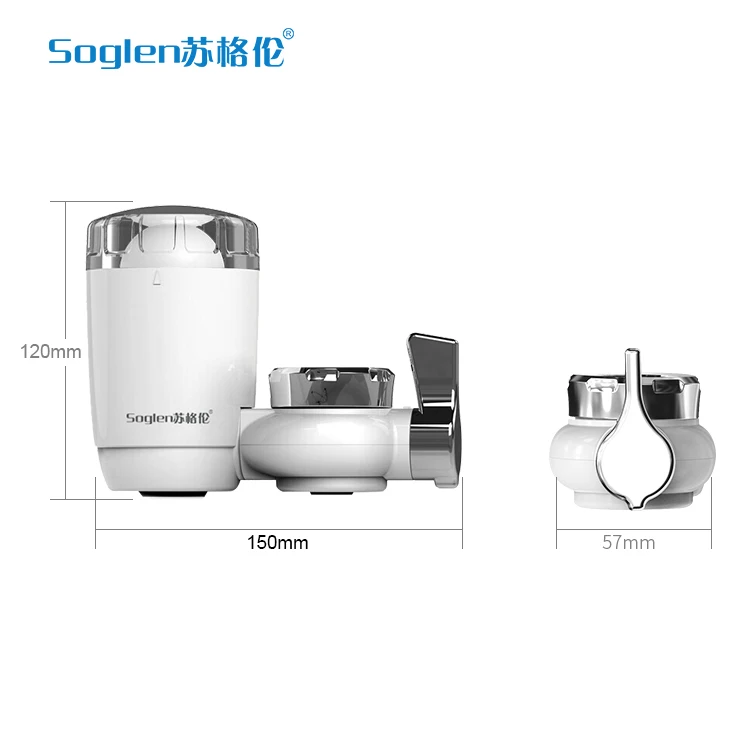 Remove chlorine tap water purifier with ceramic filter element for home use Filtro de agua