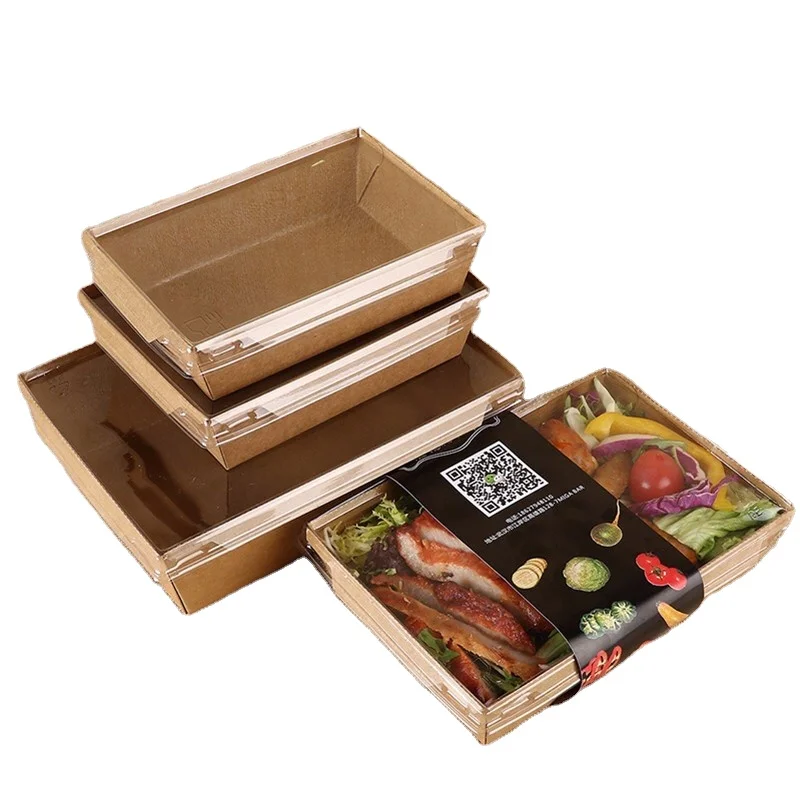 Microwave Heating Oil Water Proof Food Paper bacon Tray With Lid