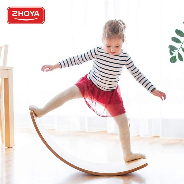 Zhoya горячая Распродажа изогнутая доска для занятий йогой деревянная