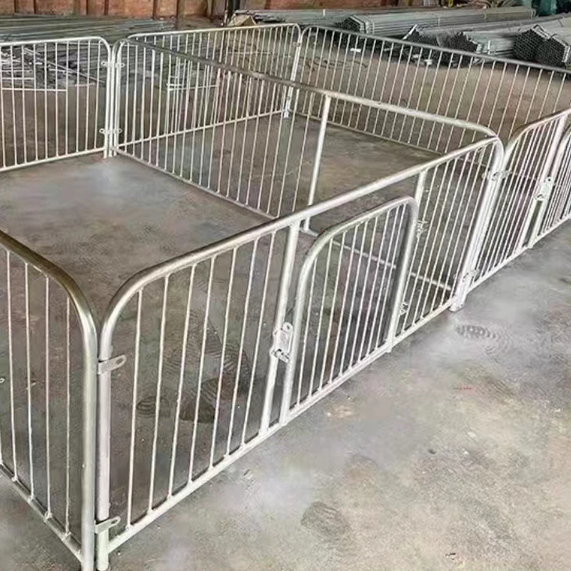 Factory Direct Animal Cage Galvanized Steel Pig Farm Equipment Pig Fattening Pen with Crates Stall Finishing for Animals