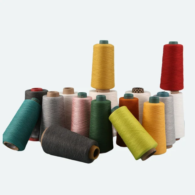 100% Lyocell Fiber Yarn 30S/2 Green And Entenvironmentally Friendly Yarn