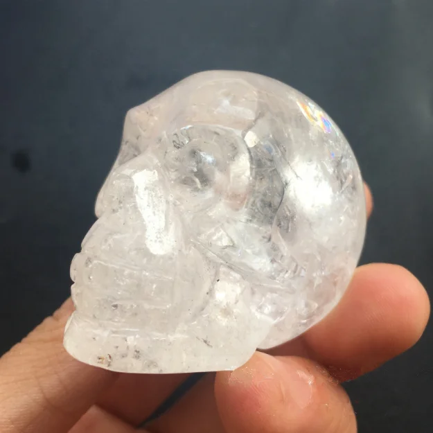 Wholesale 2 inches natural carved crystal skulls clear quartz crystal skulls