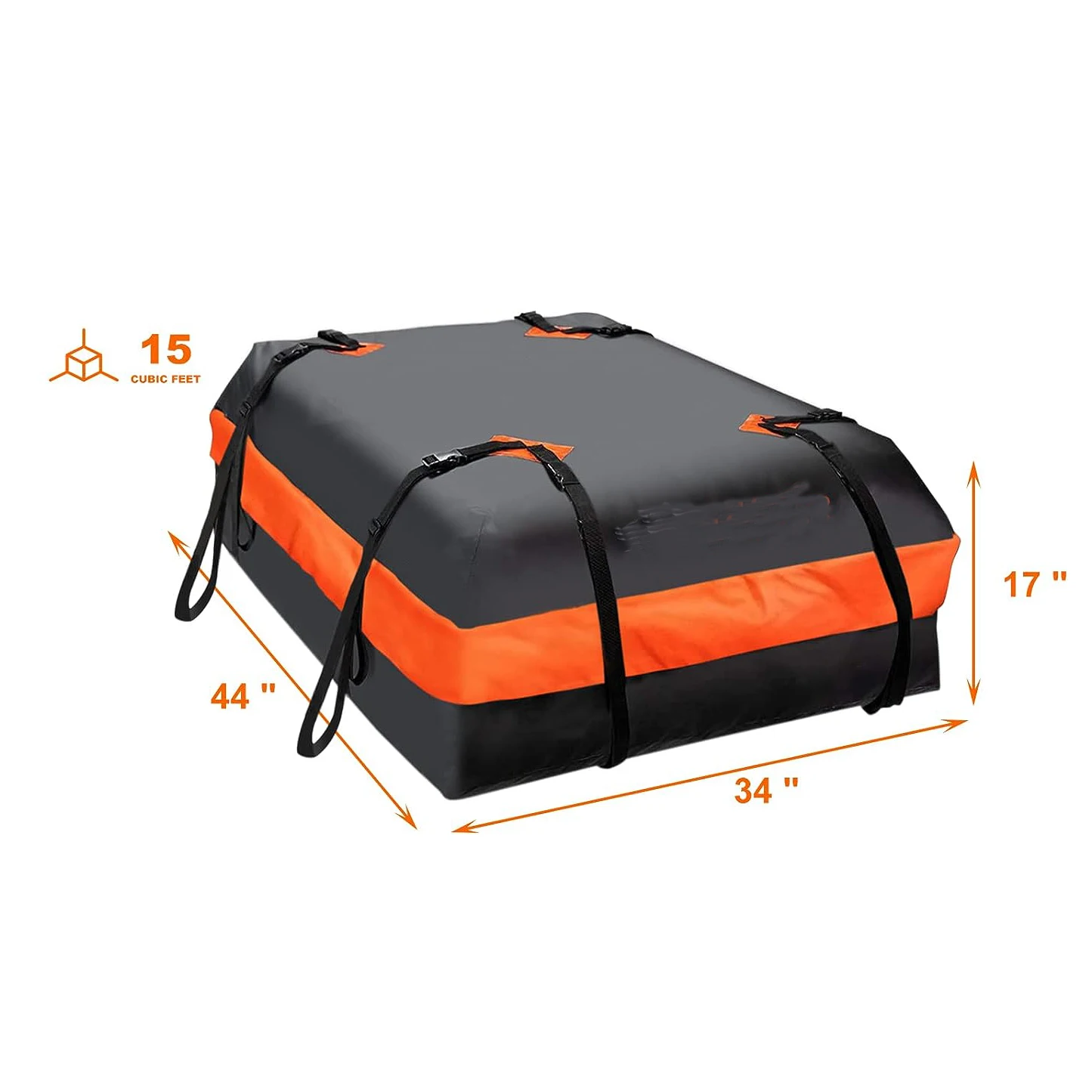 21 Waterproof Roof Bag Top Luggage Storage Carriers Bag for Any Car with/Without Rack Cross Bar