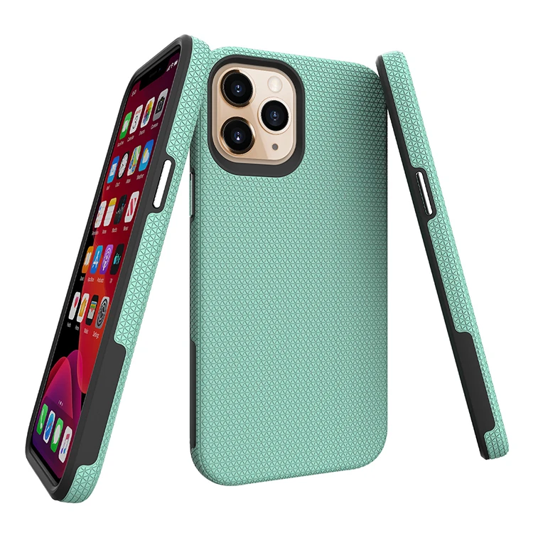 Для iPhone 13 Pro Max многоцветный дополнительный 2 в 1 Поддержка беспроводной зарядки противоударный сетчатый чехол для сотового телефона