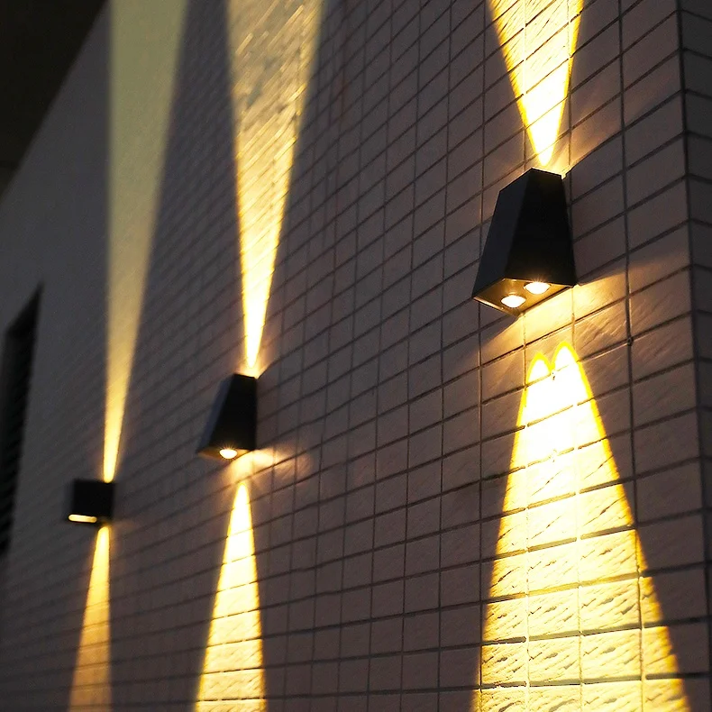 Yunduo Солнечный светодиодный вверх и вниз настенный светильник наружный водонепроницаемый внешний вверх вниз настенный светильник