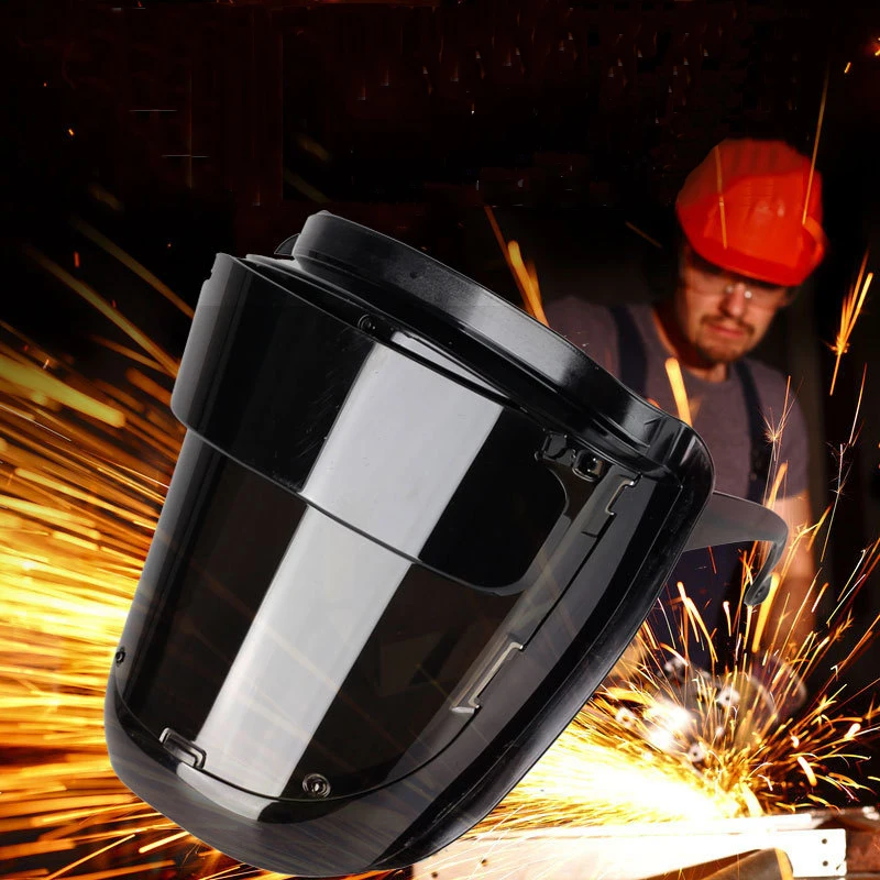 New Design Flip up Anti Impact UV-Proof Heat Resistant Welding Face Shield Visor Cutting Polishing Industrial Guard Mask