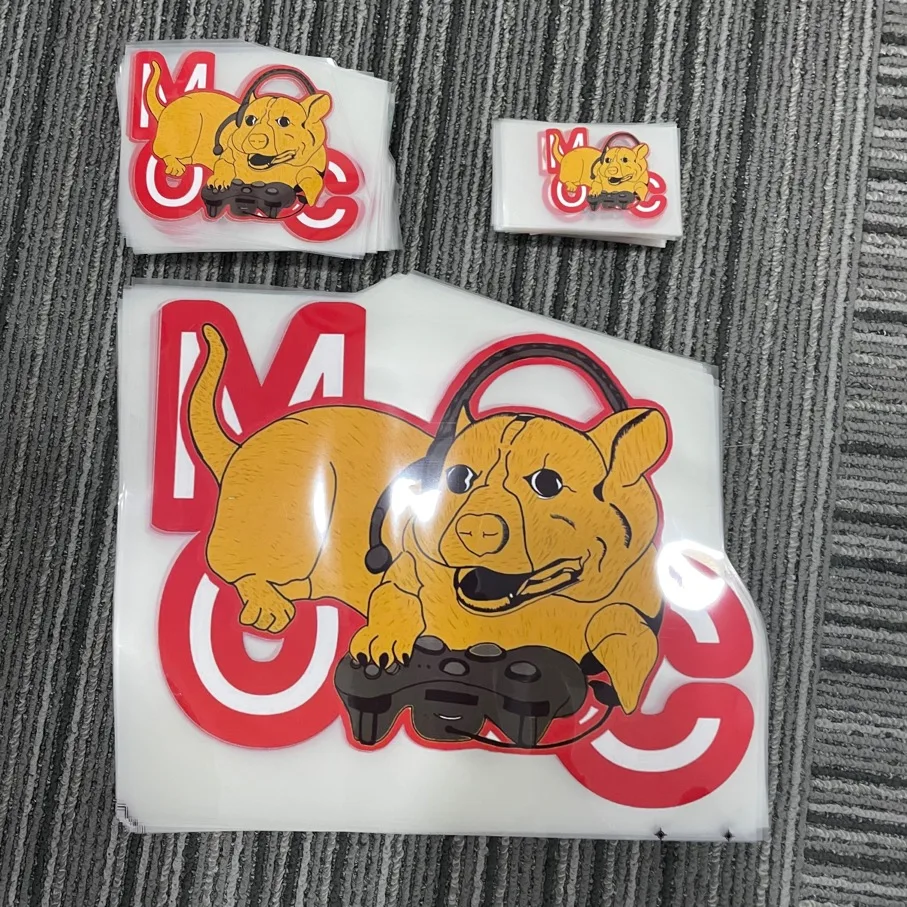 Custom design heat transfer sticker manufacturer silk screen print for t-shirt and cotton bags