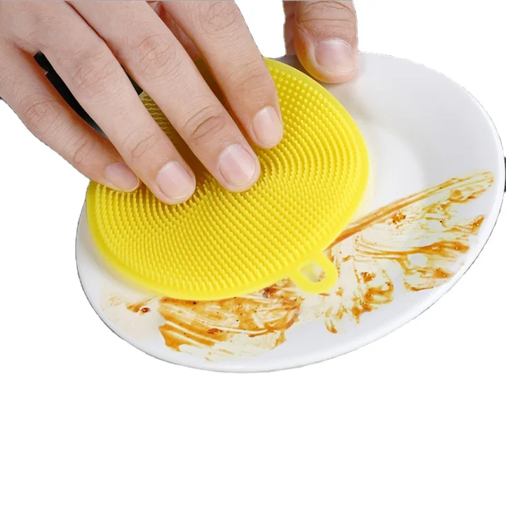 Food Grade Silicone Dish Sponge l Magic Sponge Mildew-Free Dishwashing Better Sponges Smart Kitchen Scrubber