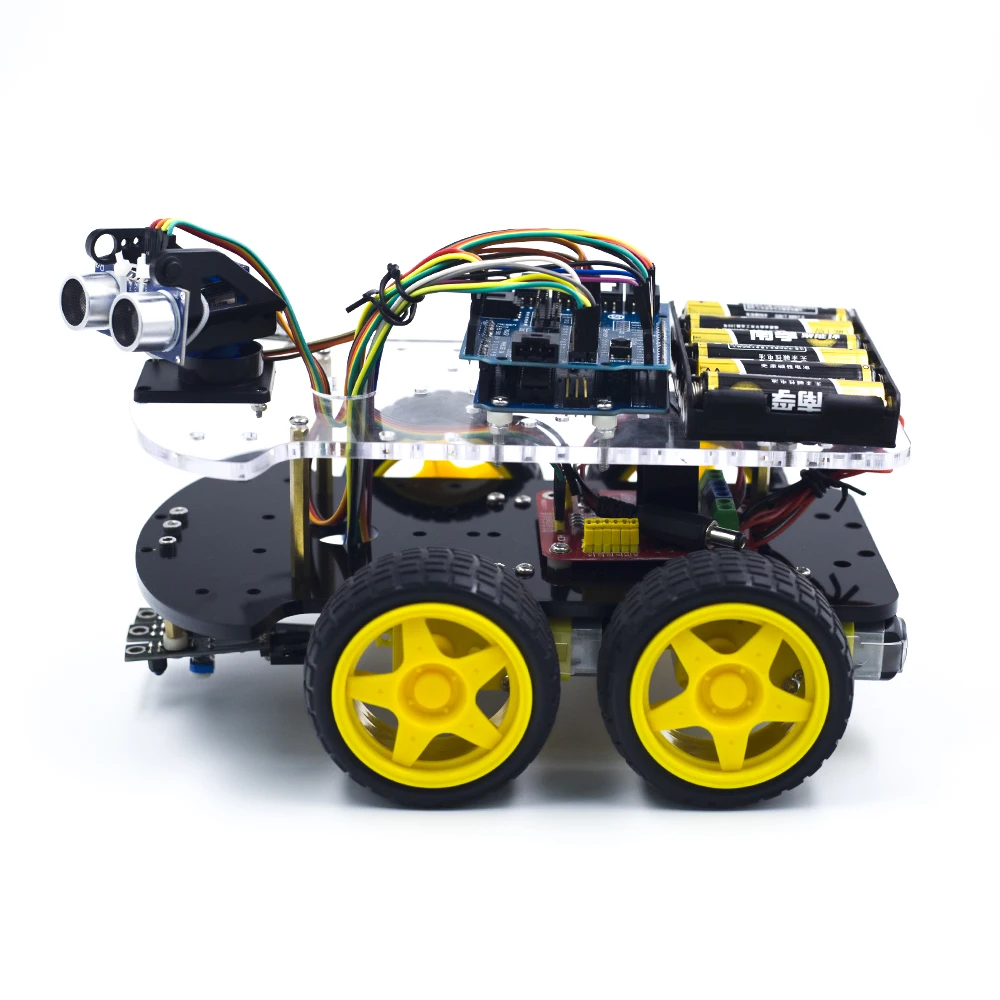 4WD Robot Car Educational Stem Toys Robotics Kit Robot kit Compatible with Arduino IDE