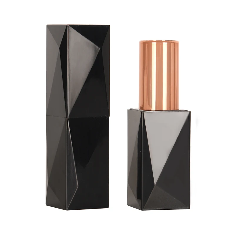 Refillable Luxurious Lip Tubes Coating Lip Stick Unique Printing Press Cover Lipstick Tube Cosmetic Plastic Acceptable Hh-lt004