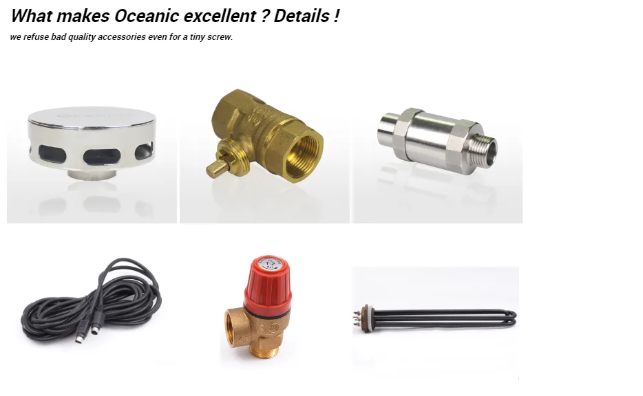 Oceanic steam  generator for steam bath top quality/incoloy 800 heating elements,auto descaling function factory supply hot sale