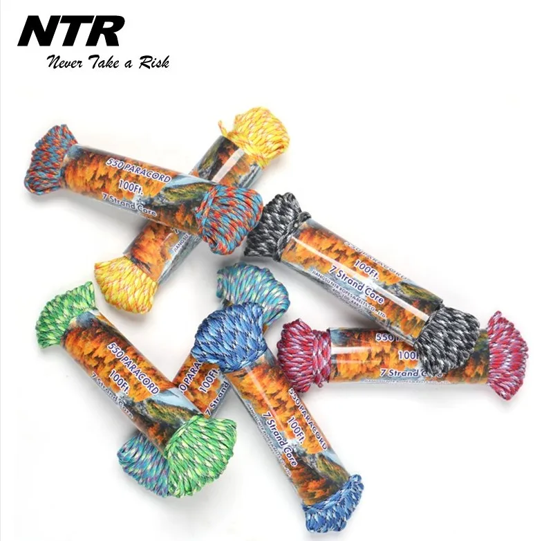 
parachuteCord 550 Multifunction Ropes Tent Rope Parachute Cord Outdoor Survival Rope 