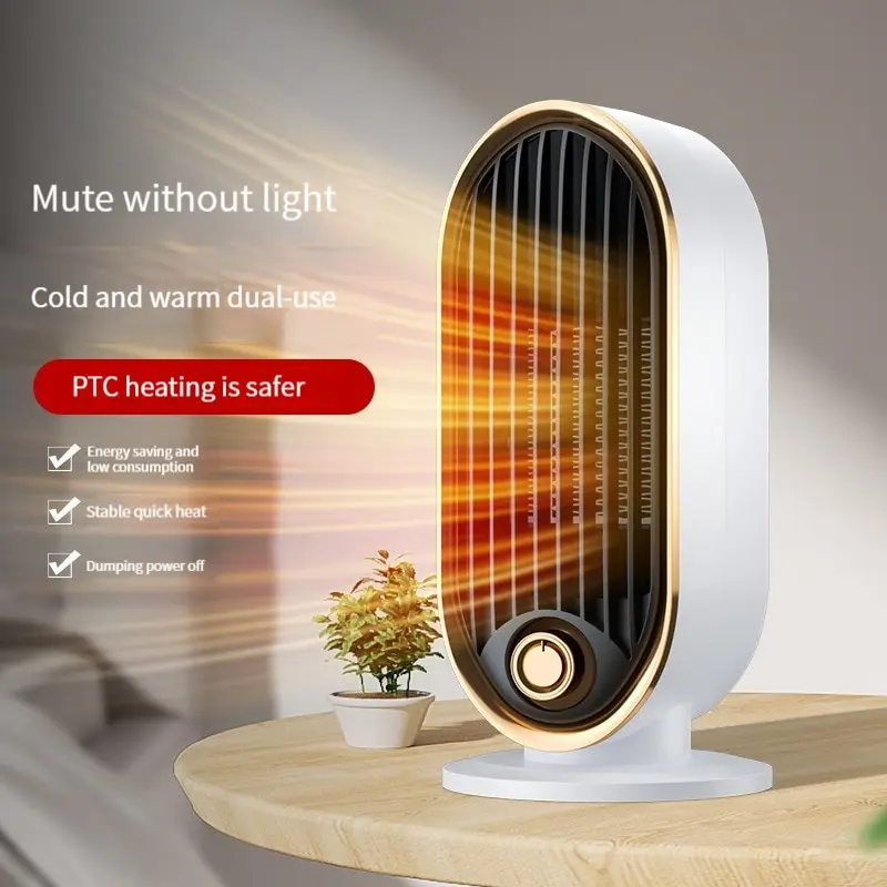 Household 800w Energy Saving PTC Ceramic Heater Electric Portable Fan Heater For Room Office