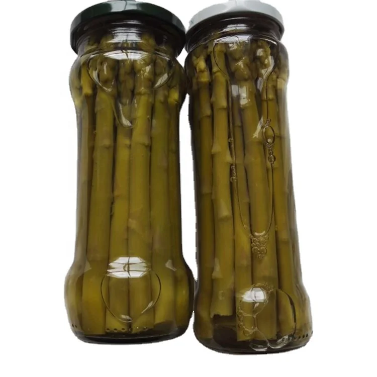 Wholesale ODM OEM service premium quality tasty canned green pickled asparagus
