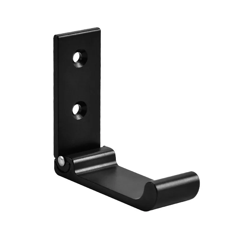Invisible Folding Holder Punch Hooks Wholesale Custom Logo Thickened Aluminum Alloy L-type Cloakroom Door Wall Single Hook
