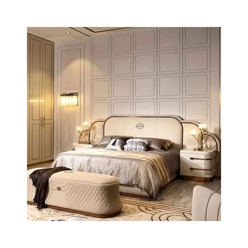 New Model Luxury Modern Bedroom Furniture Designs Master Panel Bedroom Sets