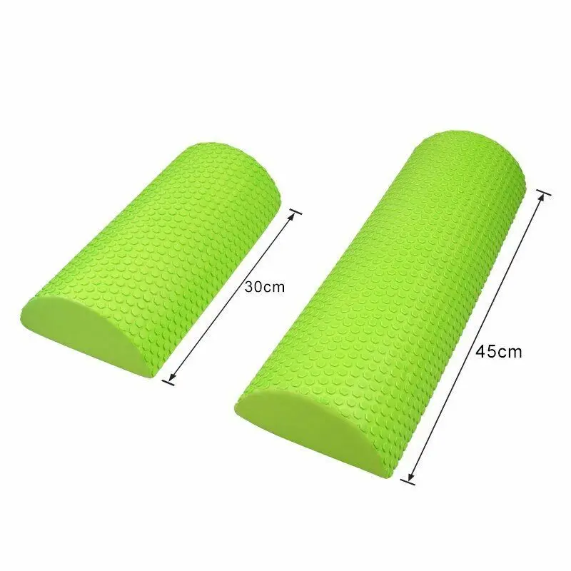 Muscle Massage Roller Half Round Yoga Block Balance Pad Foam Roller