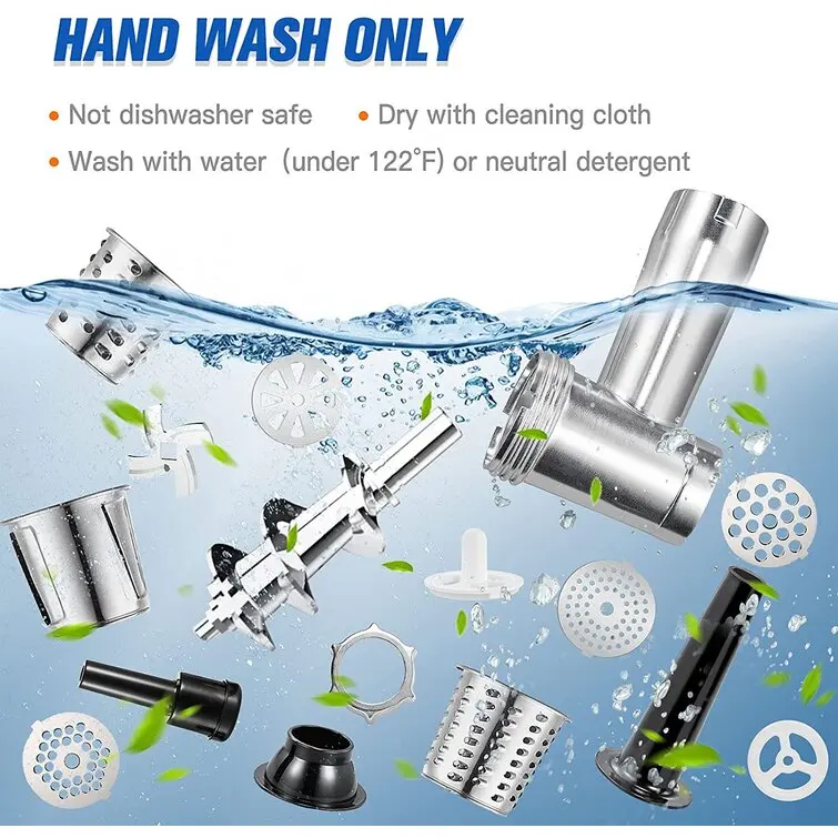 Electric Professional  Stainless Steel Meat Grinder Standard Meat Mincer Custom Meat Grinder