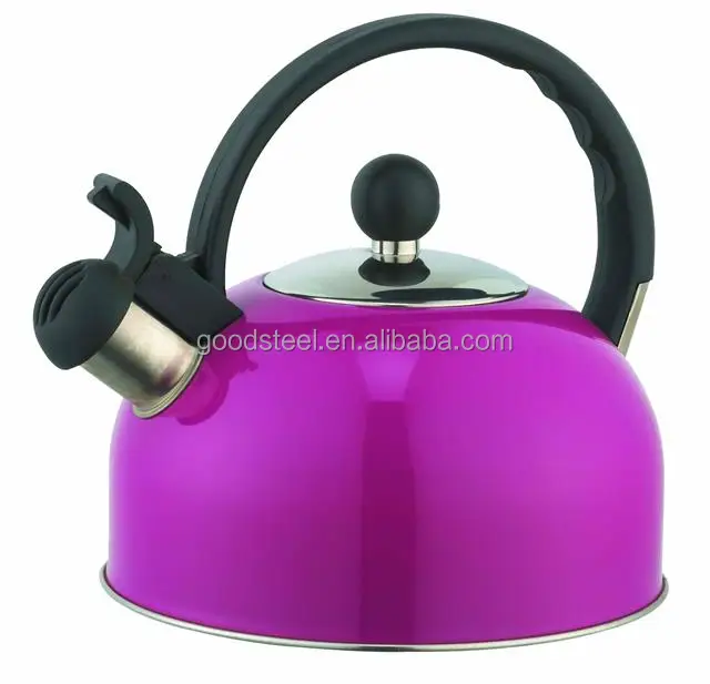 Induction Compatible 2.5L Whistling Stainless Steel Kettle Tetera 2,5 litros Sicilia New Traditional Design Heat Resistant Metal