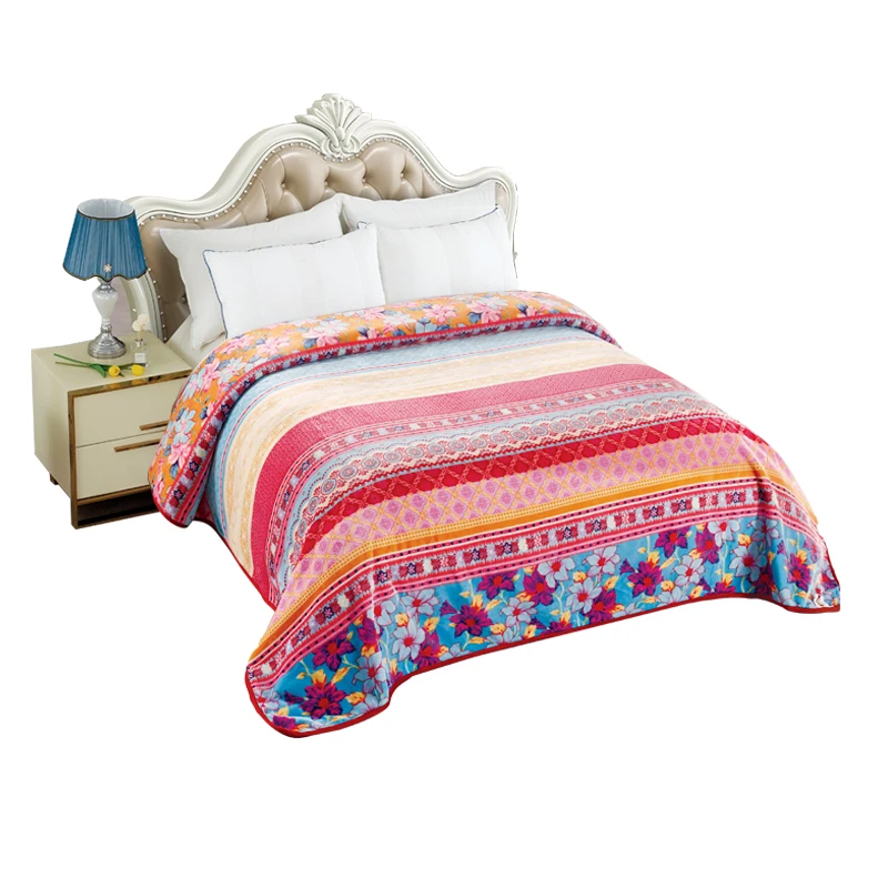 Flannel Fleece Queen Size sherpa winter blankets Lightweight Bed Blanket Soft Velvet Bedspread blanket turkey model