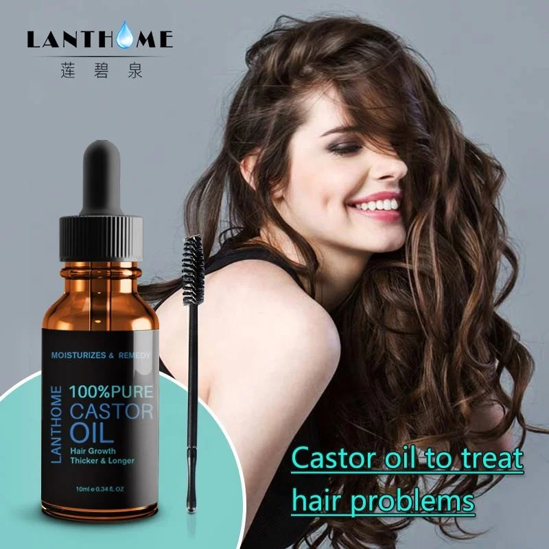 Lanthome castor oil for hair Growth Liquid Hair Conditioner Original Prevent Skin Aging EyeLash Enhancer castor oil for hair