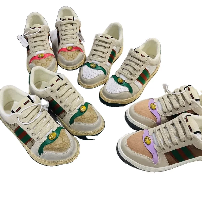 Small dirty shoes sheepskin sport shoes designer men famous brands 2022  luxury sneakers