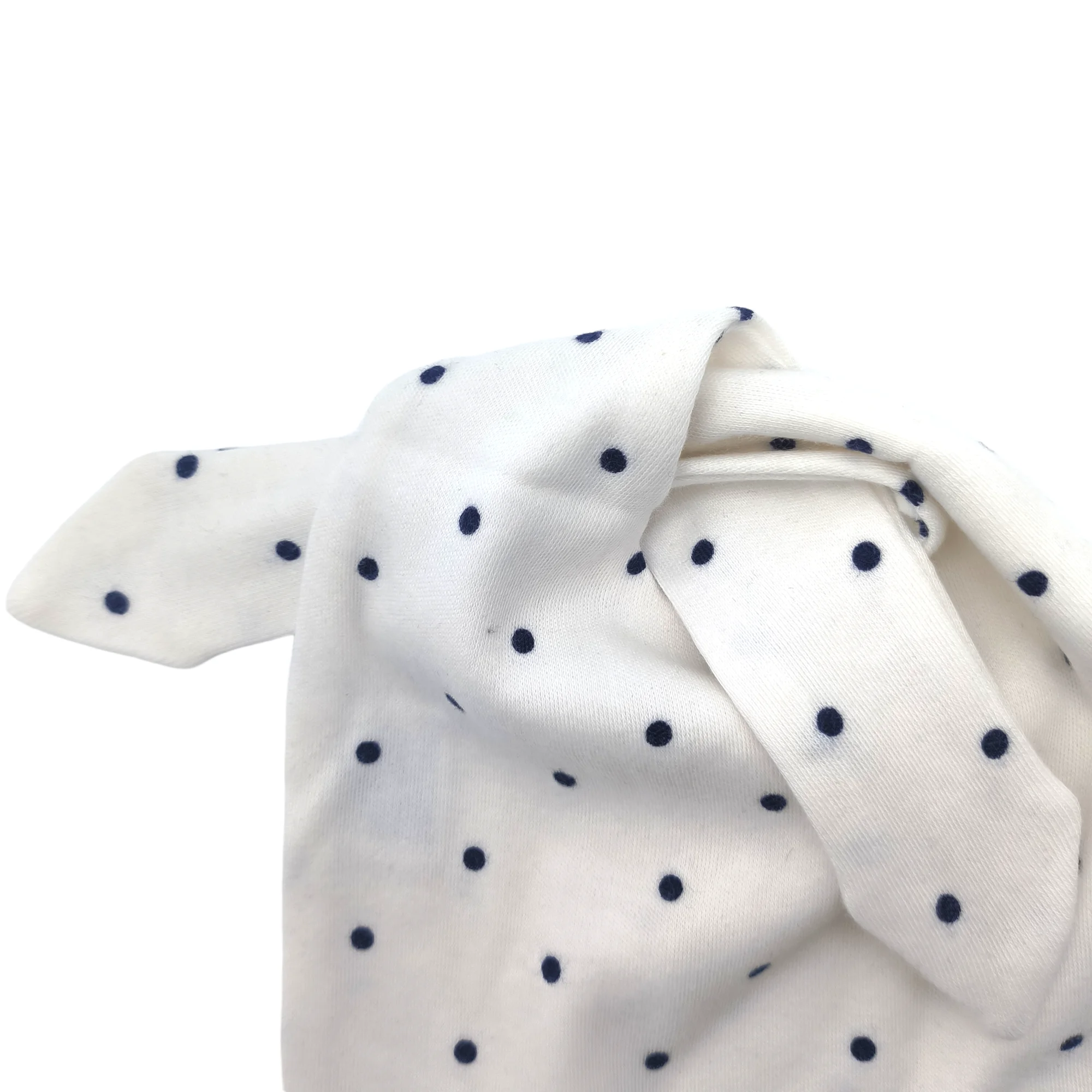 Baby 0-6 Months Knot Bean Hat Black Spotted Cotton Newborn Hat Unisex 100% Organic Cotton Fashion Sports Caps Beanie Striped 42g