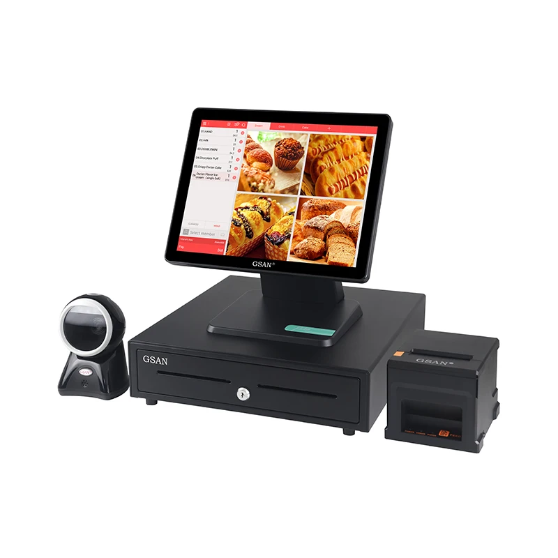 GS-T5 Cash Register POS with J4125 CPU 4G DDR4 Memory and 128G SSD Fast and Reliable Retail Solution