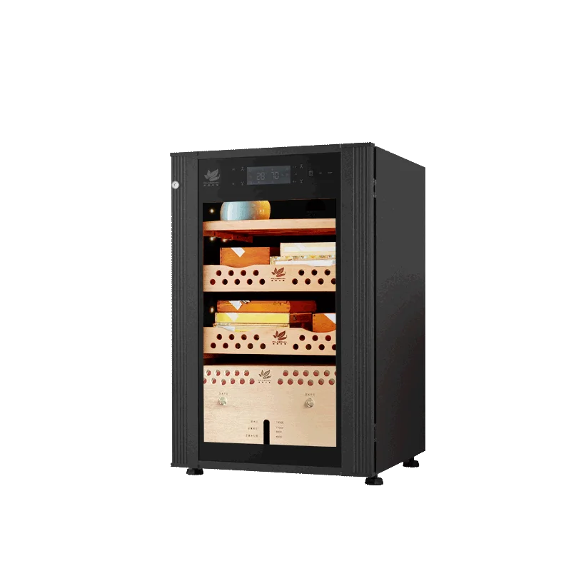Home Use 118L New Version Embraco Compressor Electric Humidors Cigar Cases with WIFI Functions