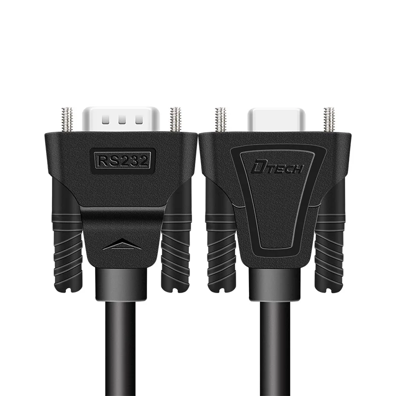 Кабель Dtech DB9 RS232 с последовательным портом штекер-штекер 9 pin 1 5 м последовательный кабель для