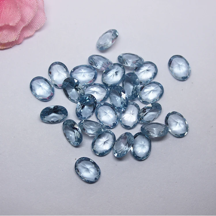 Light Blue Gemstone Synthetic Pear Shape 108# Spinel