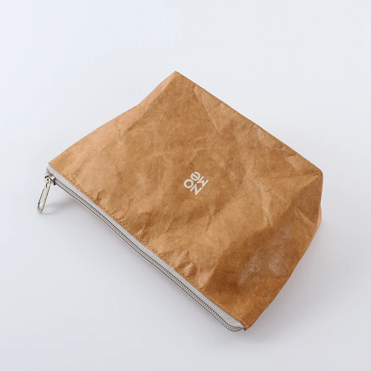Custom Organizer Pouch Travel Custom Logo Cosmetic Bag Tyvek Paper Bag With Zipper