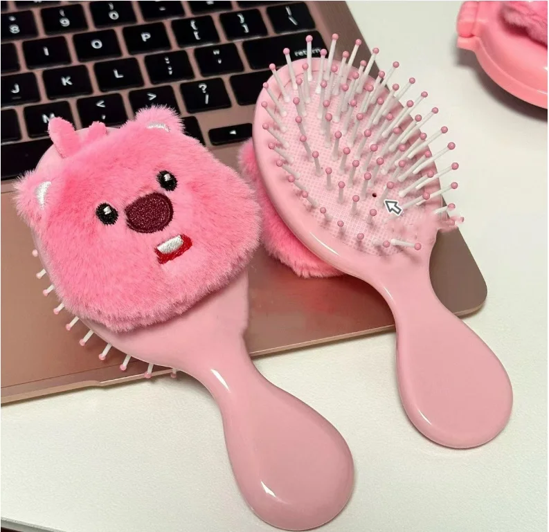 Plush Loopy Air Bag comb Cute little Beaver Air cushion comb Soft Sister portable massage comb