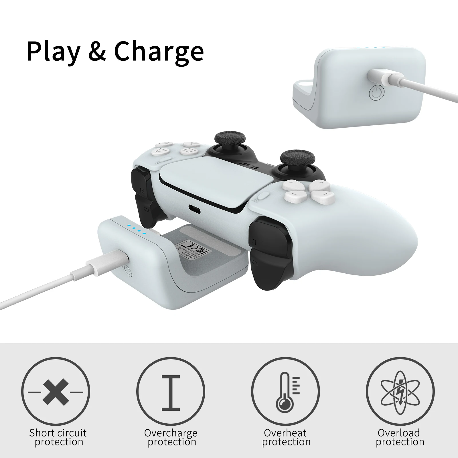 Best PS5 Controller charger pro, ps5 charging station charger, power supply for ps5